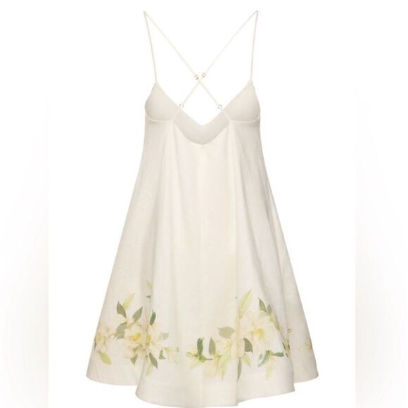 Zimmerman Harmony Swing Floral linen Minidress size 10 NWT $ 895.00 - Picture 4 of 12